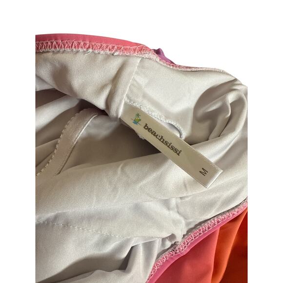 Beachsissi Women's Smocked Tummy Control Gradient Print Tankini Set Size M Multi - Picture 7 of 8